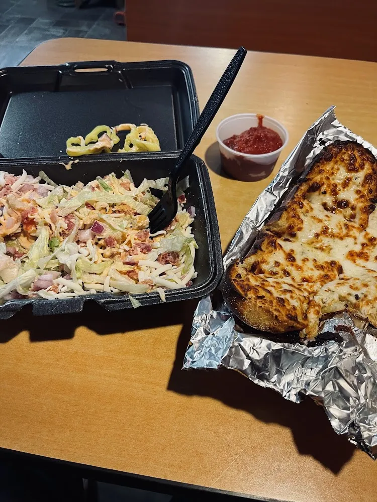 Salad and Garlic Bread